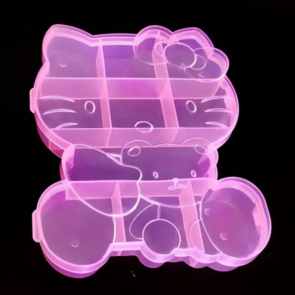NIP! Hello Kitty Pink Storage Box with Dividers!